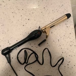 1” curling iron with clamp
